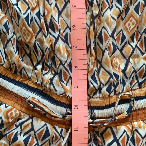 Forever 21-Contemporary Collection - Orange & Blue Patterned Jumpsuit - Picture 8 of 11